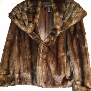 INC Faux Fur Jacket
